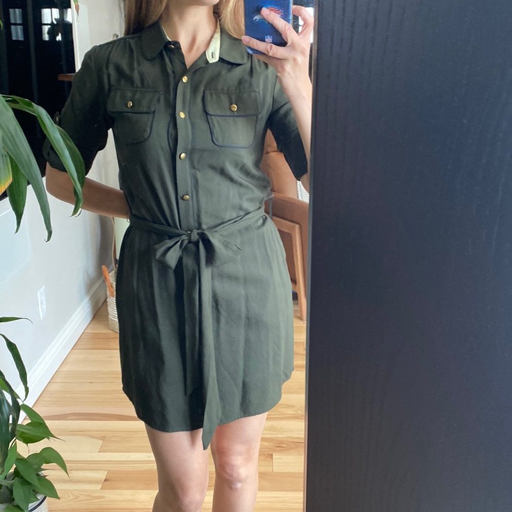 Mini Front Button Up Dress